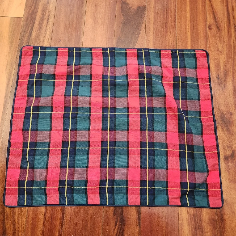 Red Scottish Plaid Pillow Sham Cover Standard